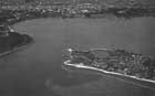 The Narrows, showing the beginning of Mill Point Reclamation, Old Mill and Miller’s Pool, 1933. Battye Library [031847PD] 