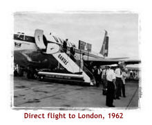 Direct flight to London, 1962