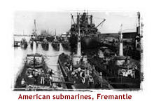 American submarines, Fremantle