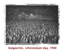 Kalgoorlie, referendum day, 1900