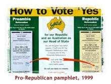 Pro-Republican pamphlet, 1999