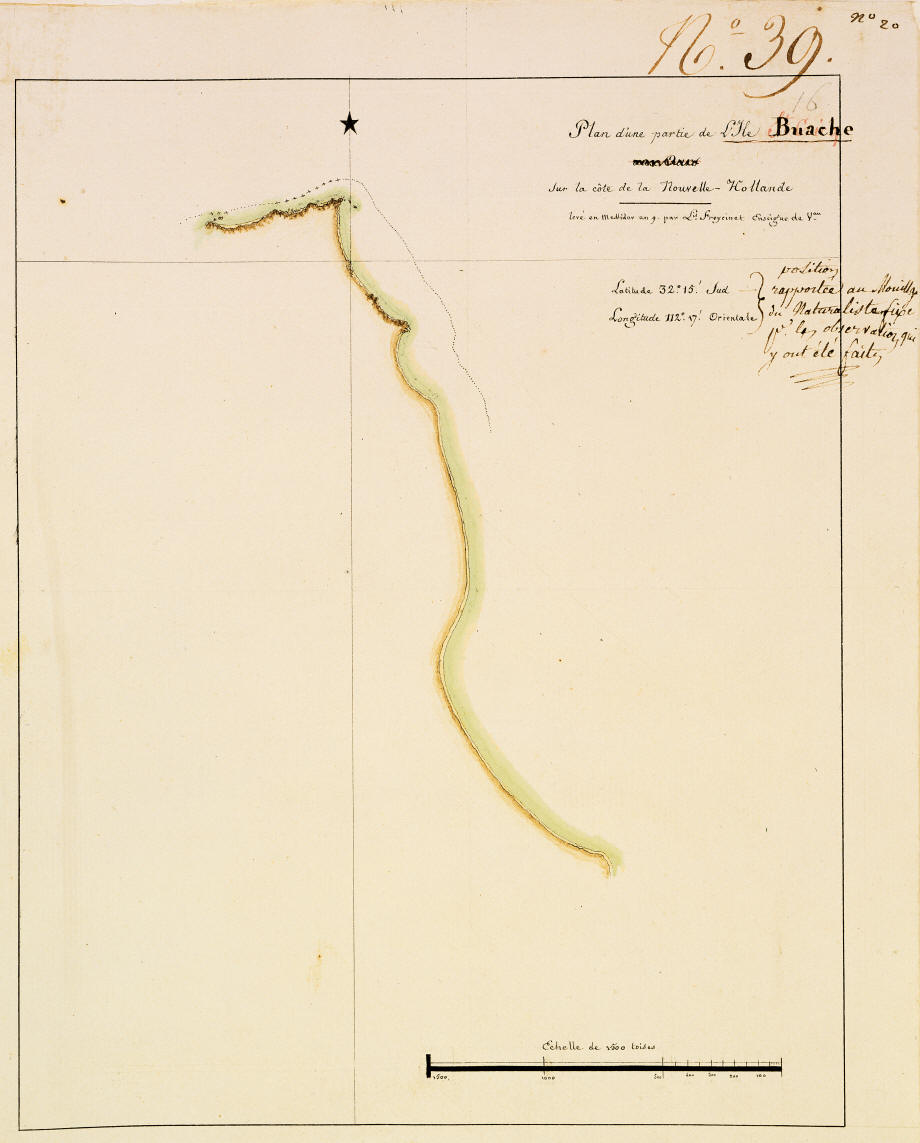 Partial Map of Garden Island, 1801