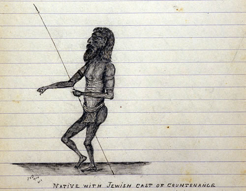 Image: Illustration of Aboriginal holding a spear
