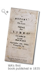 Image: WA's first book published in 1835