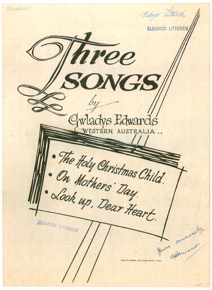 Three Songs - Title Page
