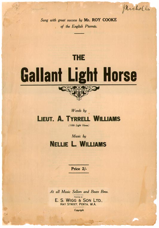 The Gallant Light Horse - Title Page