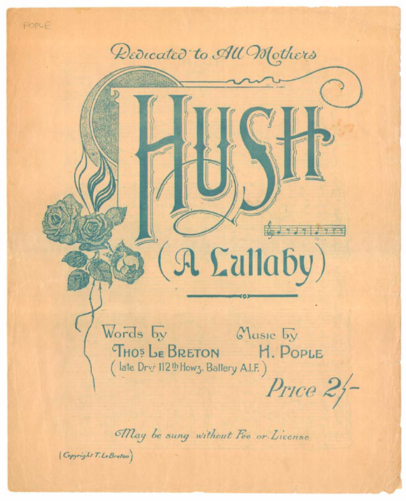 Hush - Title Page