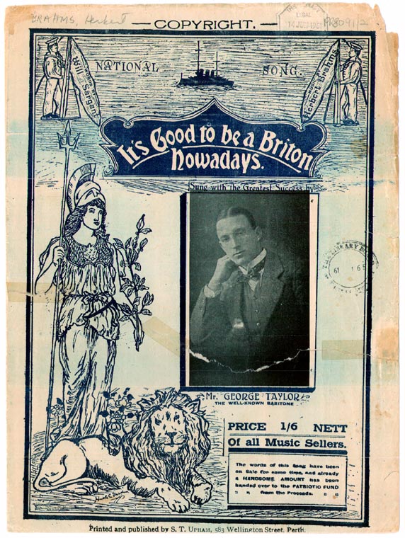 It's Good to be a Briton Nowdays - Title Page