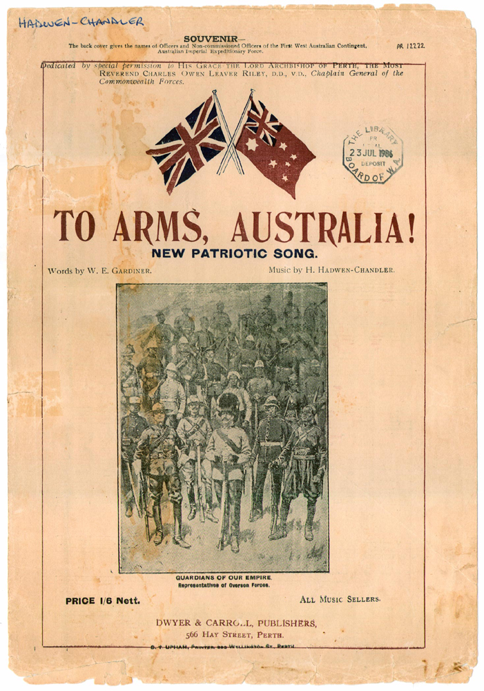 To Arms, Australia! - Title Page